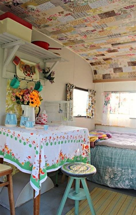 Retro Camper Interior Ideas 20 in 2020 | Vintage camper remodel, Vintage camper, Camper interior