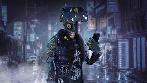 Funny Cyberpunk Robot Wallpaper, HD Artist 4K Wallpapers, Images and Background - Wallpapers Den