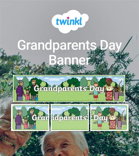 Grandparents Day Banner Printable - Printable Word Searches