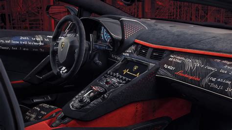 2021 Lamborghini Aventador S by Yohji Yamamoto 5K Interior Wallpaper | HD Car Wallpapers | ID #16287