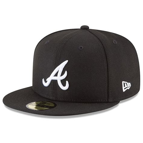 New Era Atlanta Braves Black Basic 59FIFTY Fitted Hat