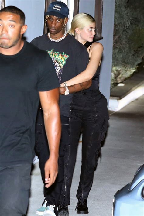 Kylie Jenner Cuddles Travis Scott as Couple Steps Out for Date Night in ...