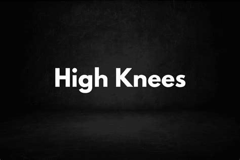 High Knees (How To, Benefits) – Horton Barbell