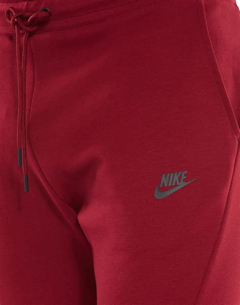 Nike Mens Tech Fleece Joggers - Red | Life Style Sports IE