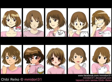 Chibi Reiko in different anime styles by mmidori31 on DeviantArt