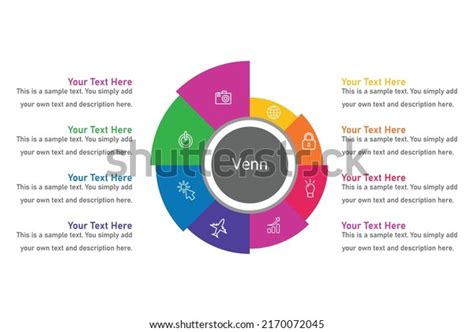 Venn Diagram Infographic Chart Template Modern Stock Vector (Royalty ...