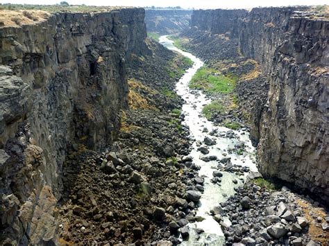 Malad Gorge, from the bridge: Thousand Springs State Park, Idaho