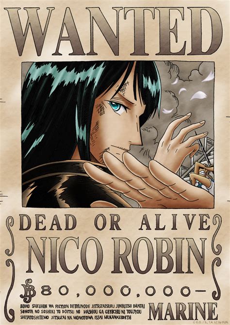 Nico Robin Wanted Poster Wallpapers - Wallpaper Cave