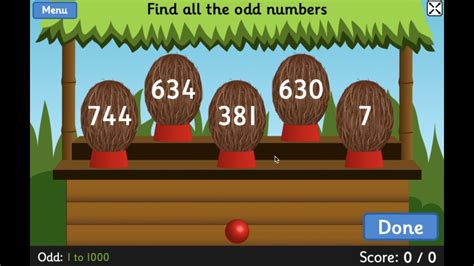 Coconut Odd or Even | Topmarks Primary KS2 Mental Maths Game - YouTube