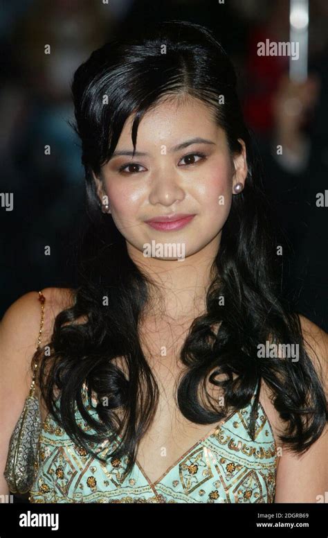 Katie Leung arriving at the film premiere of Harry Potter And The Goblet Of Fire, Leicester ...