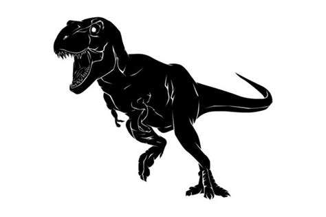 T-rex Silhouette Vector Art Graphic by RFG · Creative Fabrica