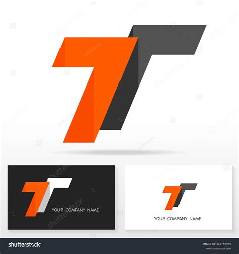 Letter T Logo Design - Vector Sign. Business Card Templates. - 347762939 : Shutterstock