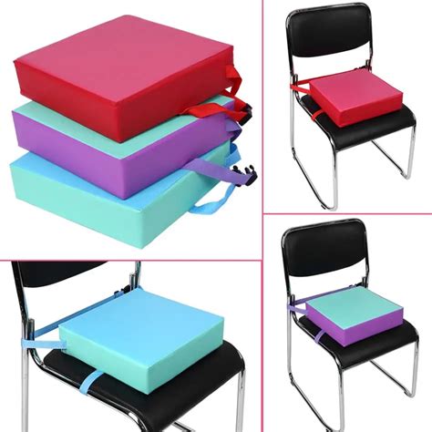 31.5*31.5*8cm Adjustable Baby Booster Cushion Seat Kids Dining Chair Cushion Children Highchair ...