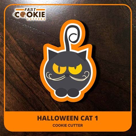 Halloween Cat 1 Cookie Cutter - Fast Cookie Cutters