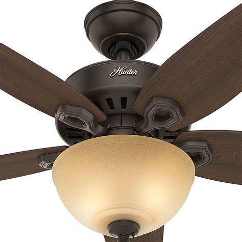 Hunter Builder Small Room 42 in. Indoor New Bronze Bowl Ceiling Fan with Light Kit-52218 - The ...