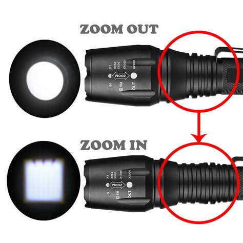 Tactical LED flashlight - 5 Modes - Quick Uniforms