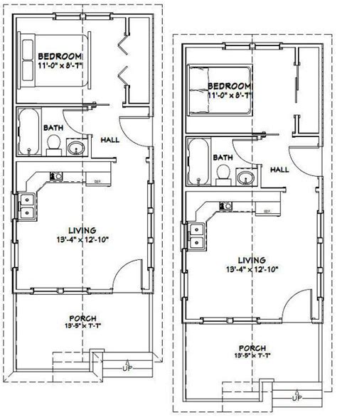 14x28 Tiny Homes -- PDF Floor Plans -- 391 sq ft | Tiny house floor plans, House blueprints ...