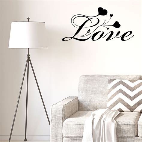 Love Pattern Removable Peel and Stick Wall Decals Sticker Decor Home ...