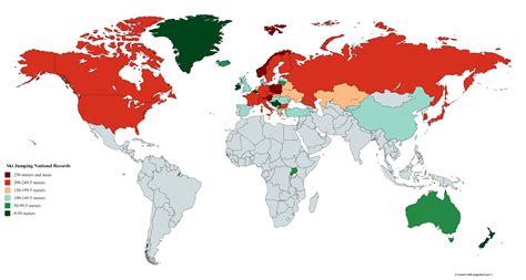 Map of Ski Jumping National Records : r/Skijumping