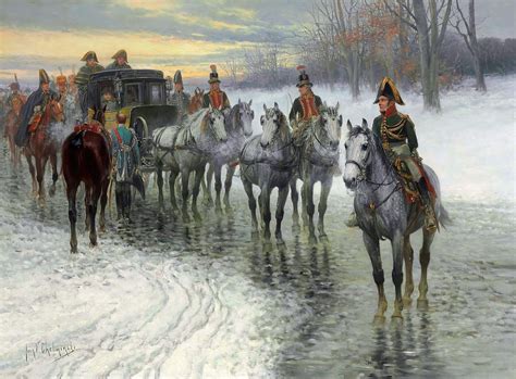 Napoleons Retreat Painting by Jan Van Chelminski Art - Etsy | Historical painting, Napoleon ...