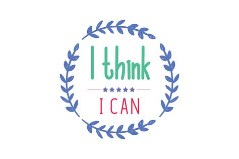 I Think I Can Quote SVG Cut Graphic by TheLucky · Creative Fabrica