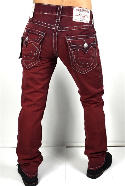 True Religion Men’s Hand Picked Colored Straight Big T Jeans – MNRS859EIC – PPAGO