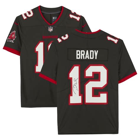 Tom Brady Tampa Bay Buccaneers Autographed Pewter Nike Limited Jersey