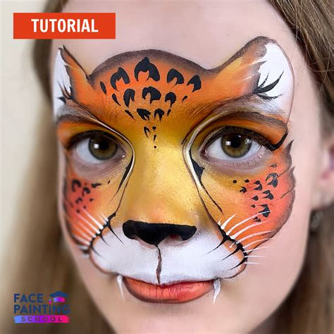 Popular Leopard Face Paint Step-by-Step Tutorial