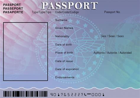 blank passport template - Google Search | Passport template, Passport invitation template ...