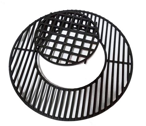 Enameled Cast-Iron Gourmet BBQ System Grate Replacement for 22.5″ Weber Charcoal Grills for ...