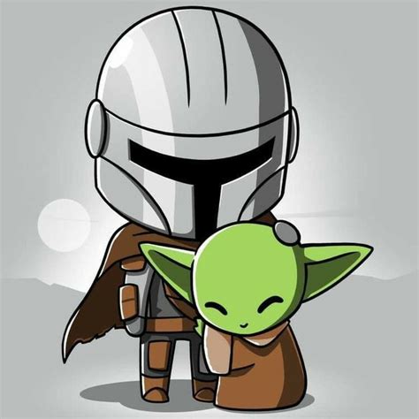 The Mandalorian | Star wars cartoon, Yoda drawing, Star wars characters