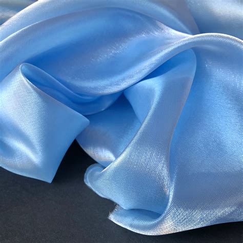 Azure Blue Organza Fabric Organza Fabric by the yard Wedding | Etsy