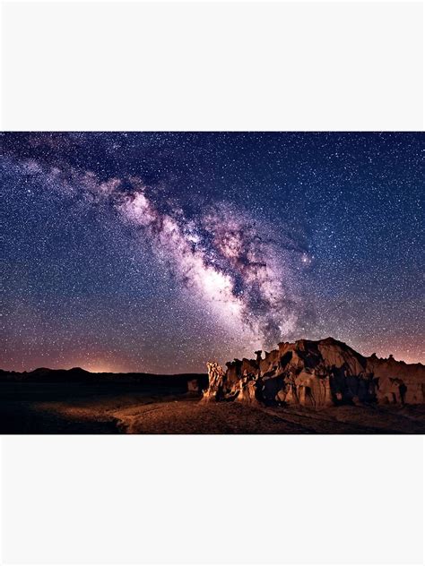 "Bisti Badlands Night Sky" Poster by ArtOLena | Redbubble