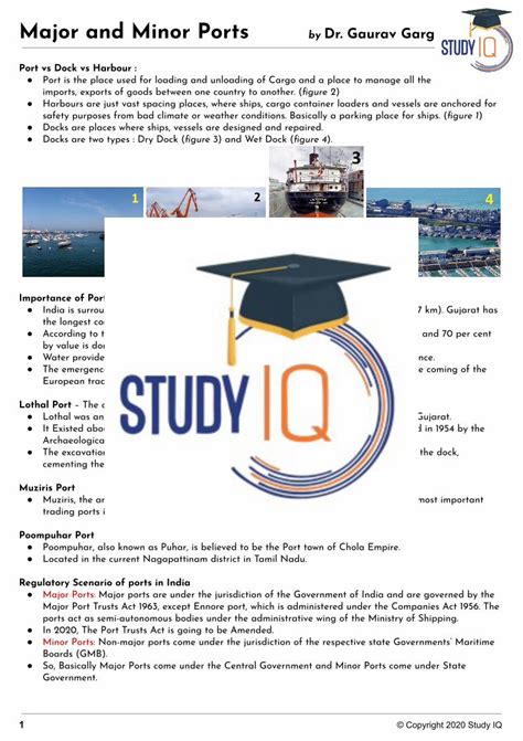 (PDF) Major and Minor Ports in India - studyiq.net - DOKUMEN.TIPS