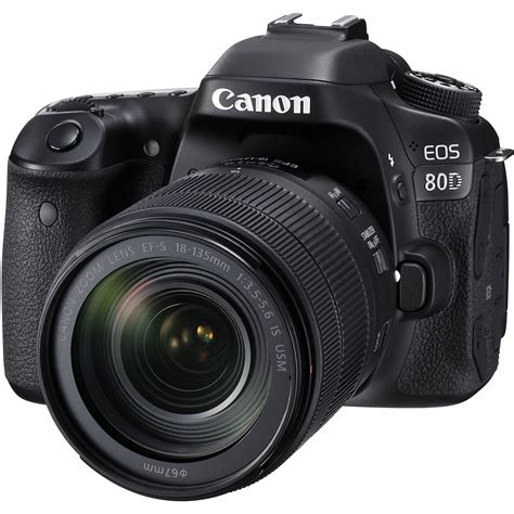 Canon EOS 80D DSLR Camera with 18-135mm Lens 1263C006 B&H Photo