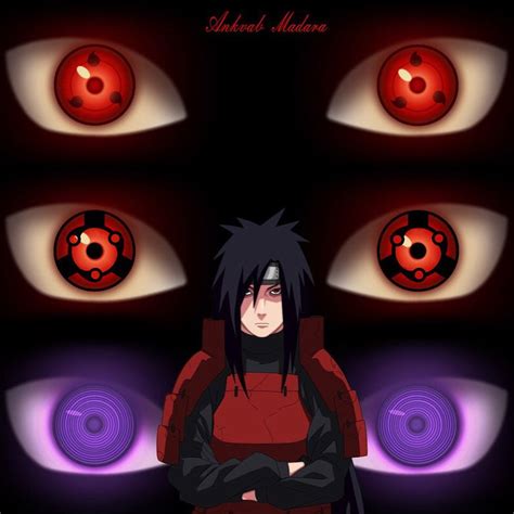 Madara Uchiha and all forms of his eyes except for the Shari-rennegan | Madara uchiha, Ojos de ...