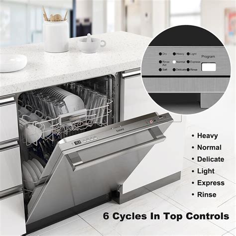 Galanz 24-in Front Control Built-In Dishwasher (Stainless Steel) ENERGY ...