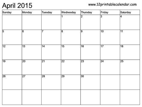 Blank Calendar Month By Month - Template Calendar Design