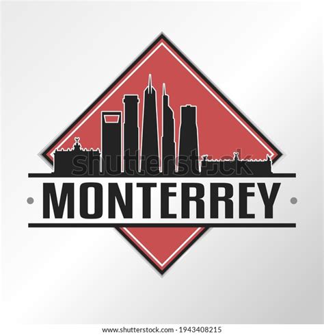 Monterrey Nuevo Leon Mexico Skyline Logo Stock Vector (Royalty Free ...