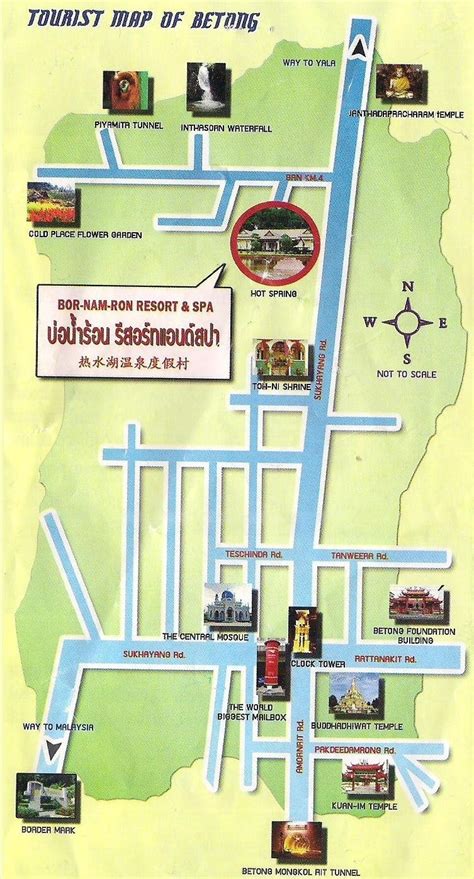 Betong Thailand Map