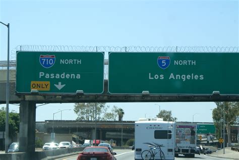 Freeway signs in Los Angeles