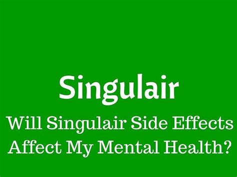 Pin on Singulair (Montelukast) Side Effects