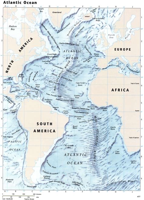 Atlantic Ocean Map Islands