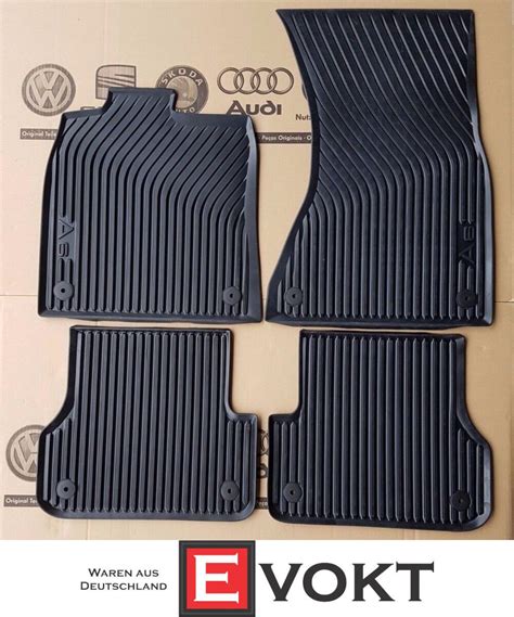 Audi A6 4G C7 S6 Original All Weather Rubber Floor Mats Carpets 4pcs ...