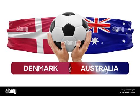 Denmark vs Australia national teams soccer football match competition ...