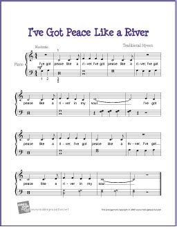 I've Got Peace Like a River | Free Easy Piano Sheet Music