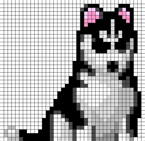 Minecraft Dog Pixel Art Grid - Pixel Art Grid Gallery