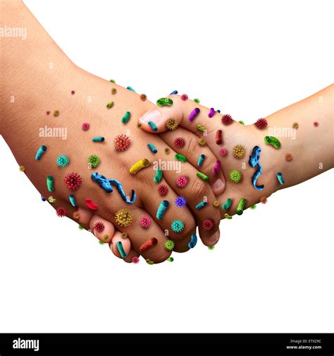 Infectious diseases spread hygiene concept as people holding hands Stock Photo: 84165800 - Alamy