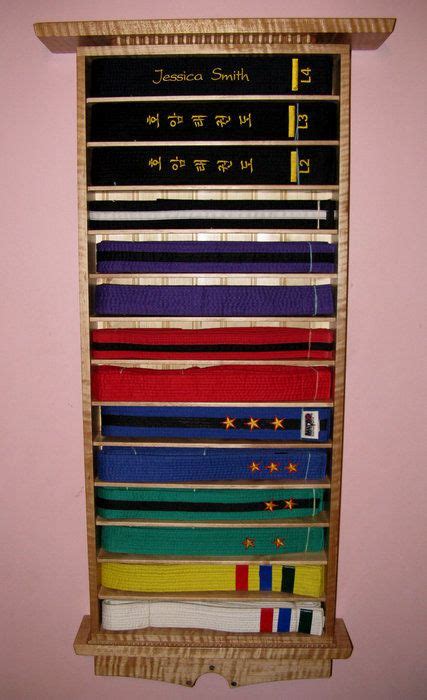 Tae Kwon Do Belt Display - by wlhutch @ LumberJocks.com ~ woodworking community Taekwondo Belt ...