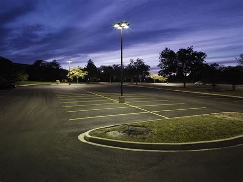 Before shot of parking lot lighting | Parking lot lighting, Commercial ...